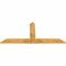 Ekena Millwork Portland Rough Sawn Timber Gable Bracket, Western Red Cedar, 72"W x 33"H x 2"D x 6"F, 11/12 Pitch GBW072X33X0206POR00RWR - alternate 2